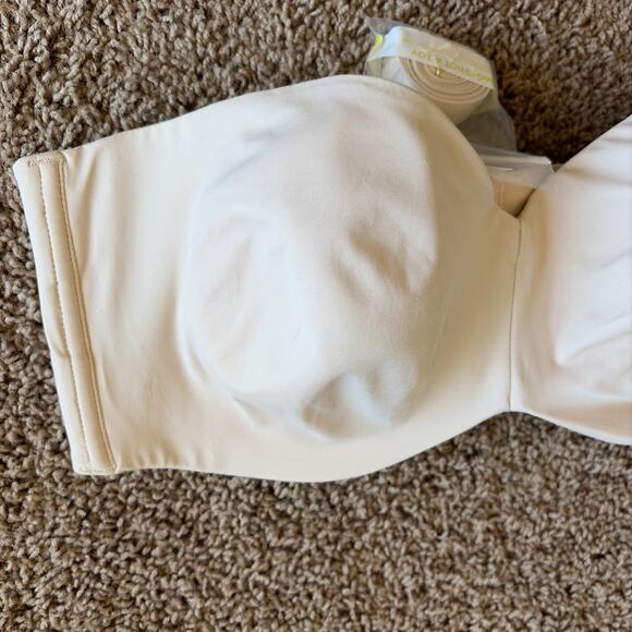 DELIMIRA Beige Unlined Underwire Minimizer Women's Strapless Bra 40D NEW NWT - Picture 4 of 16